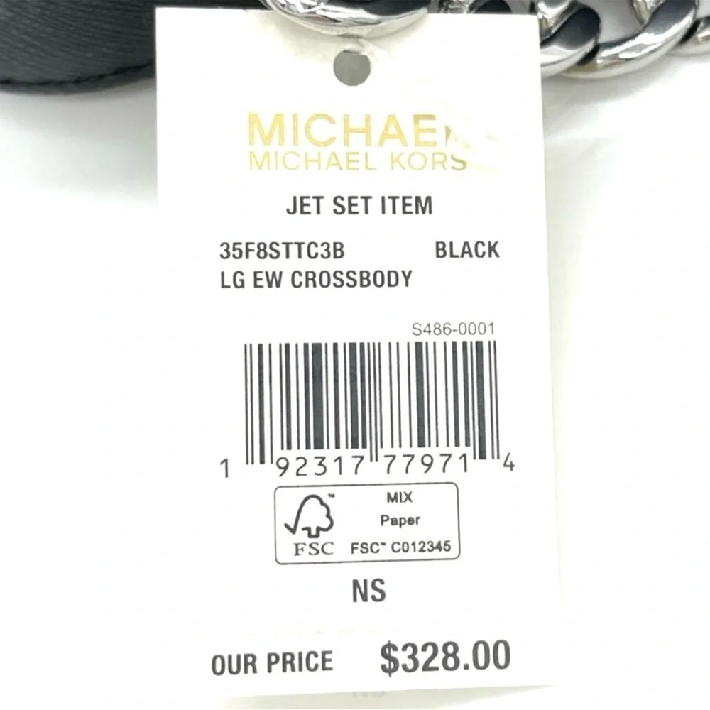 Michael Kors EW Crossbody Bag Black (NWT)